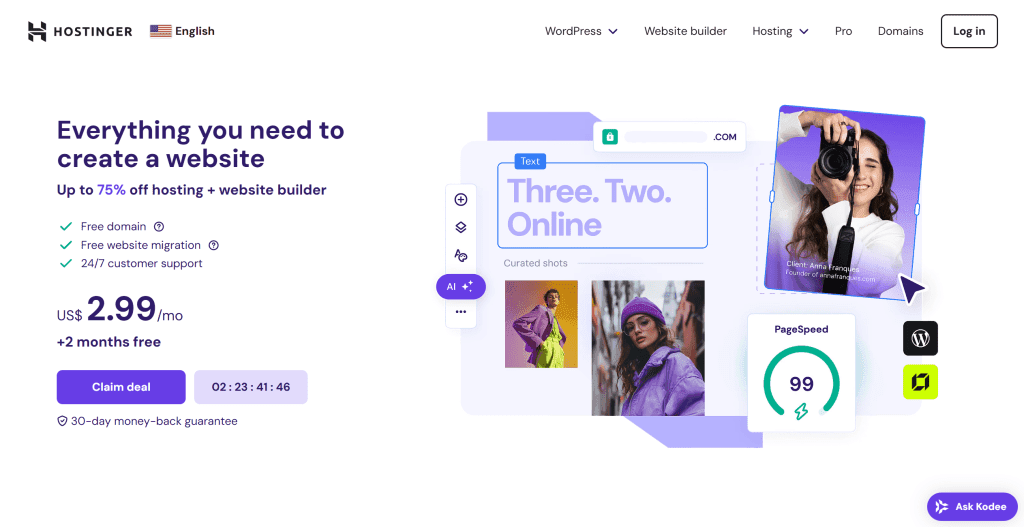Wegic dynamic interactive website building platform