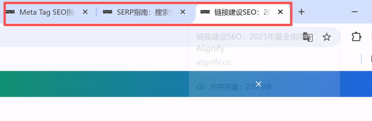 浏览器标签页悬停显示 Meta Title