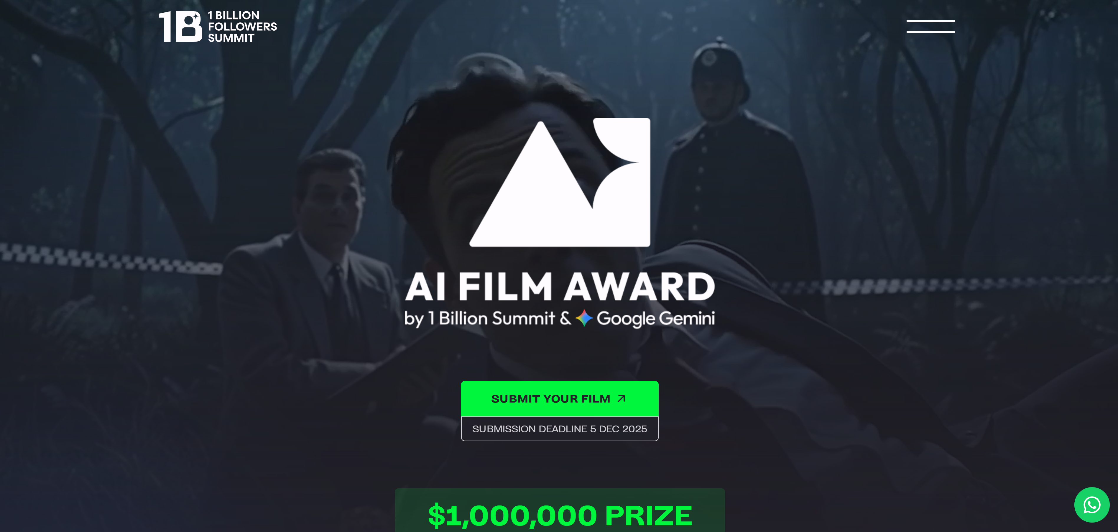 1 Billion AI Film Award 页面
