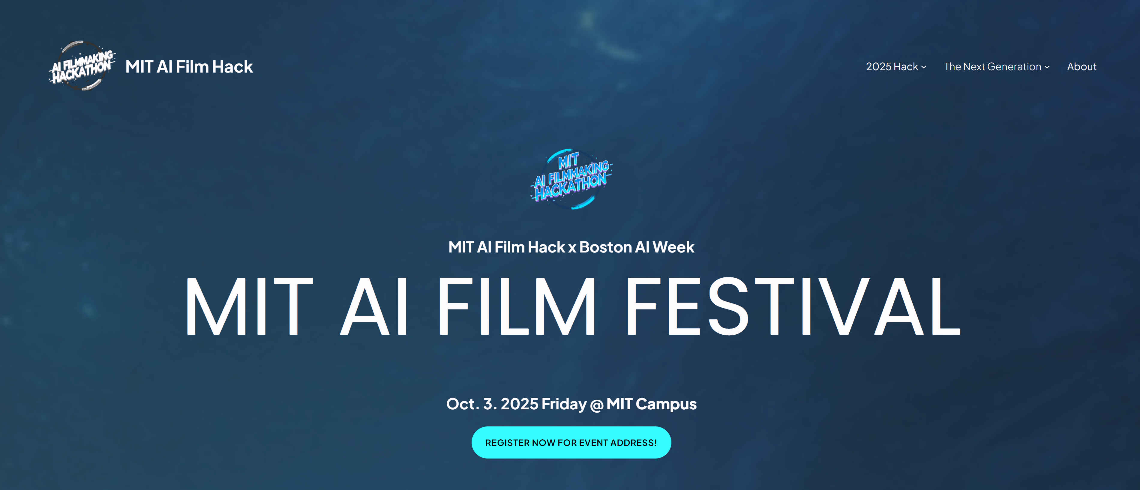 MIT AI Film Hack 页面