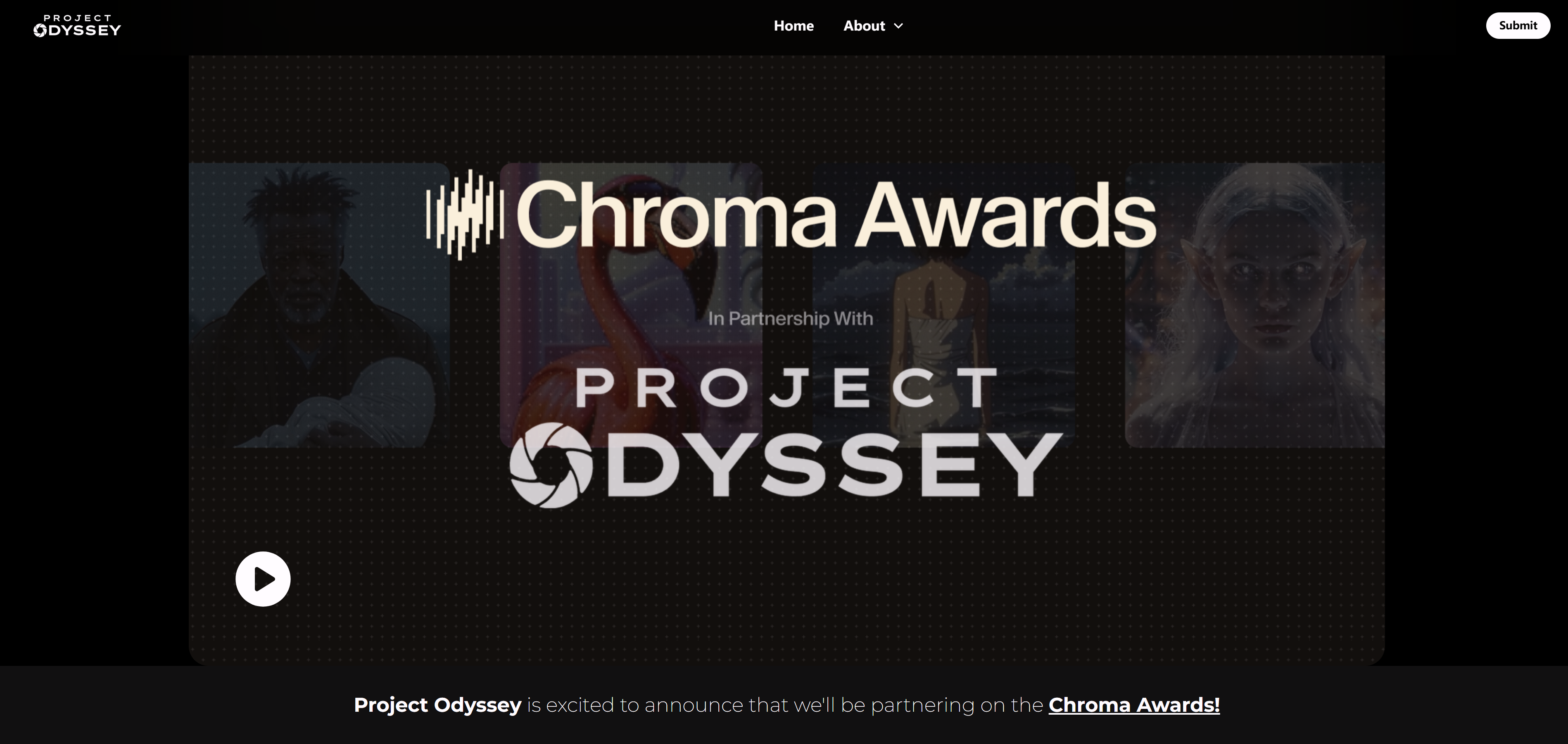 Project Odyssey 页面