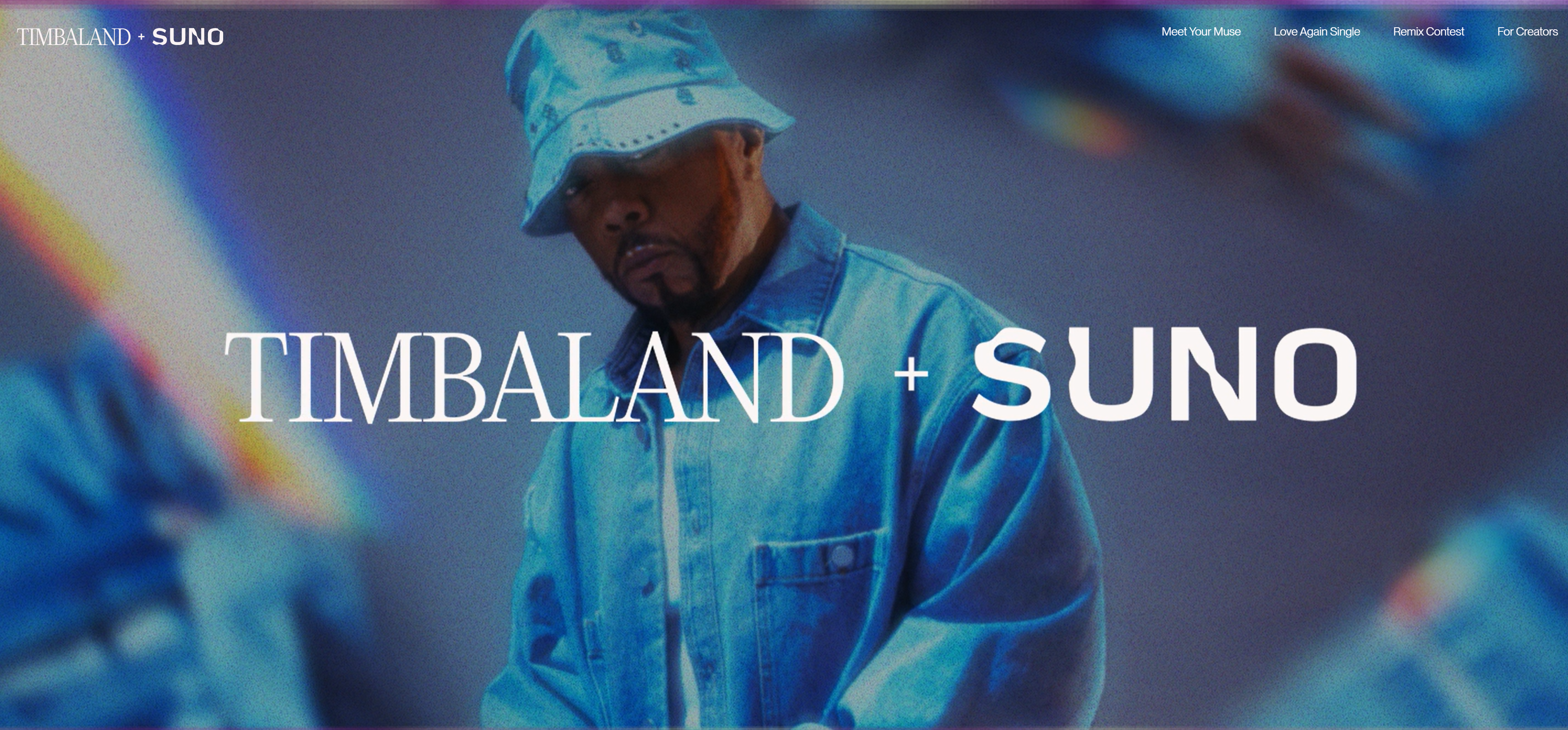 Timbaland x Suno 页面