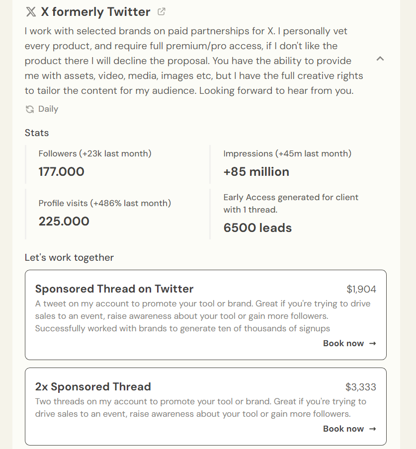 红人合作模板示例4