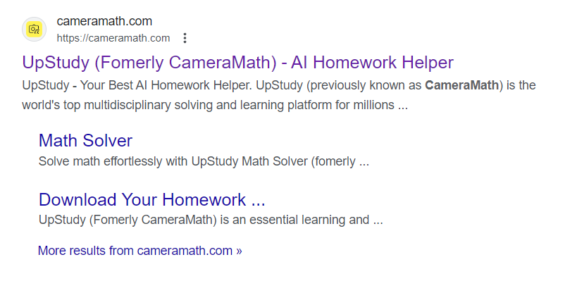 CameraMath品牌重塑，更名为Upstudy