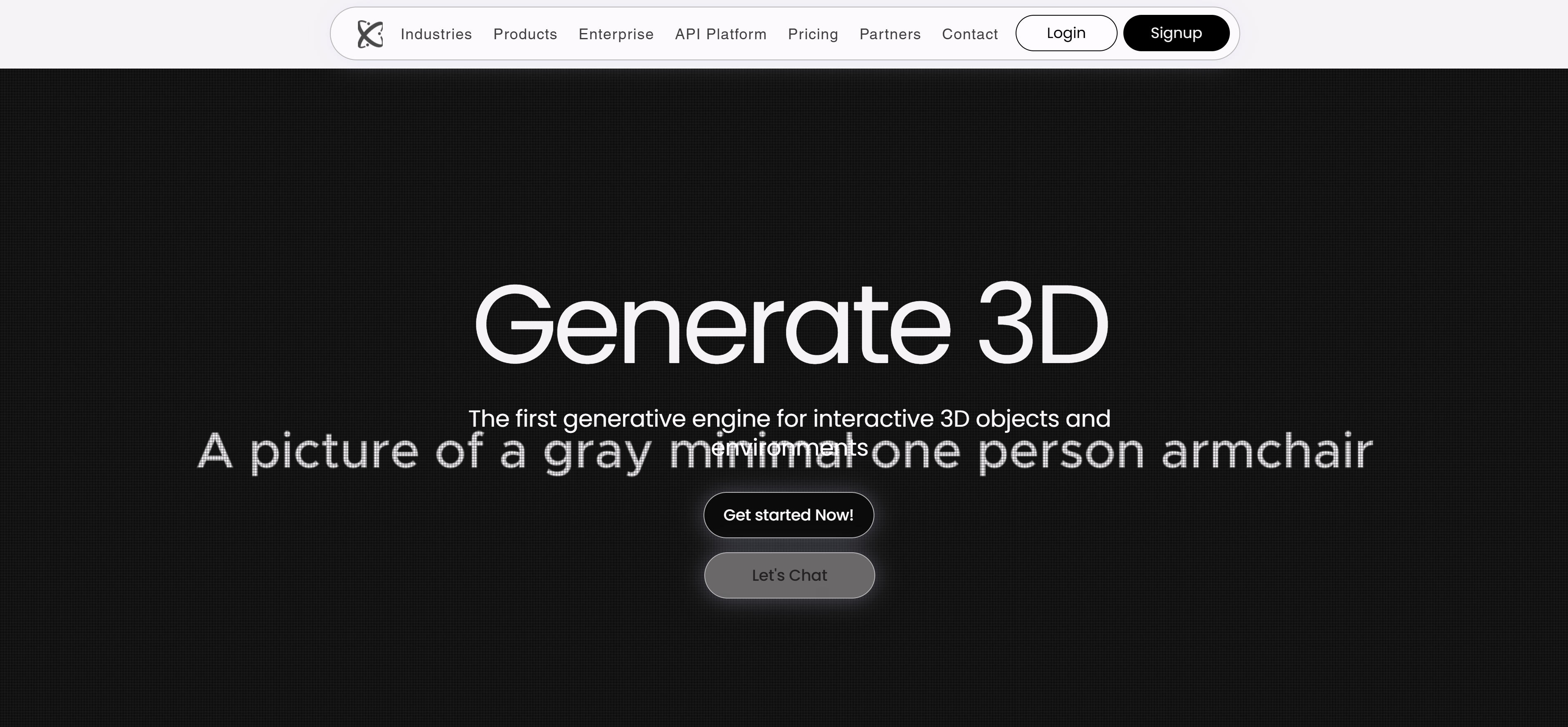 Alpha3D AI 3D生成工具界面，展示多种输入生成3D模型的功能