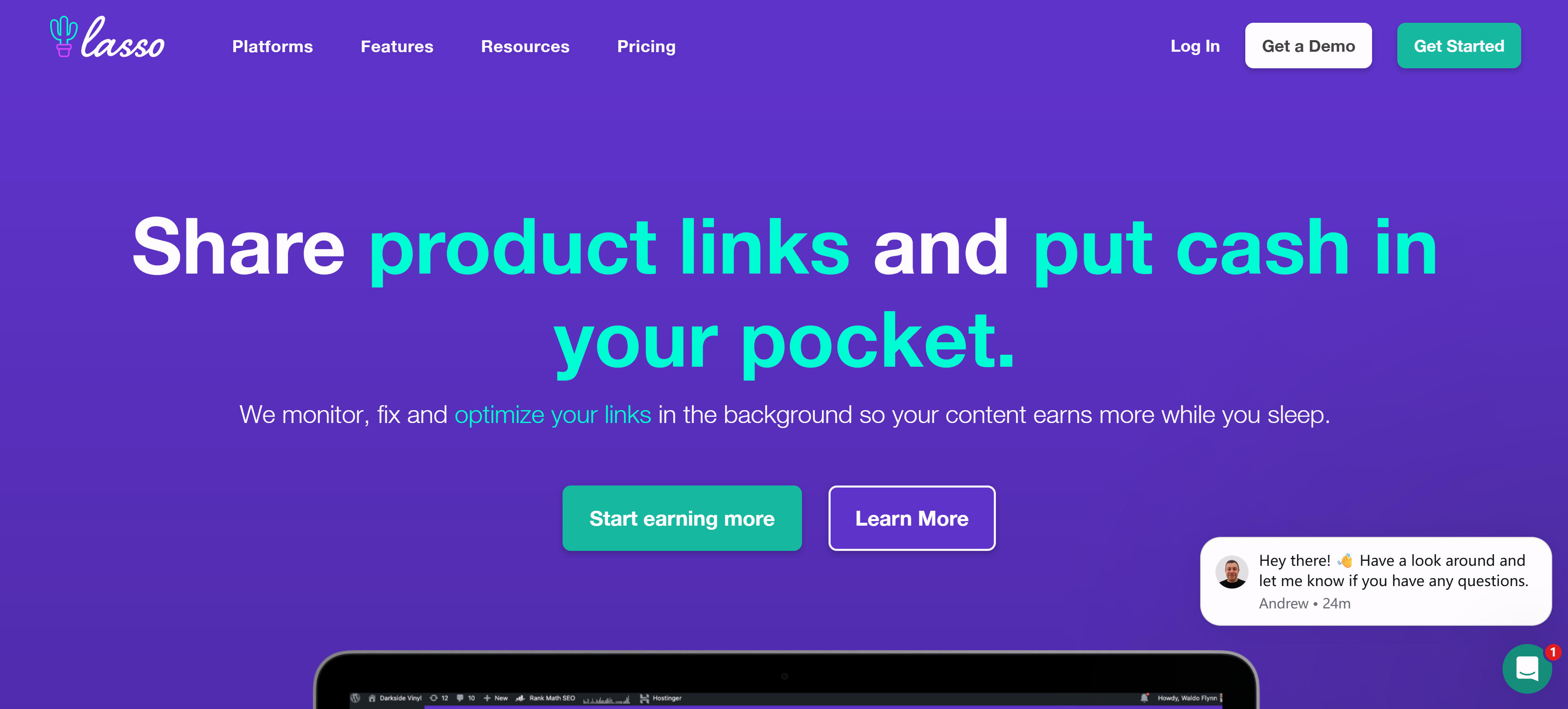 Lasso affiliate marketing tool with seamless Shopify integration and e-commerce focus