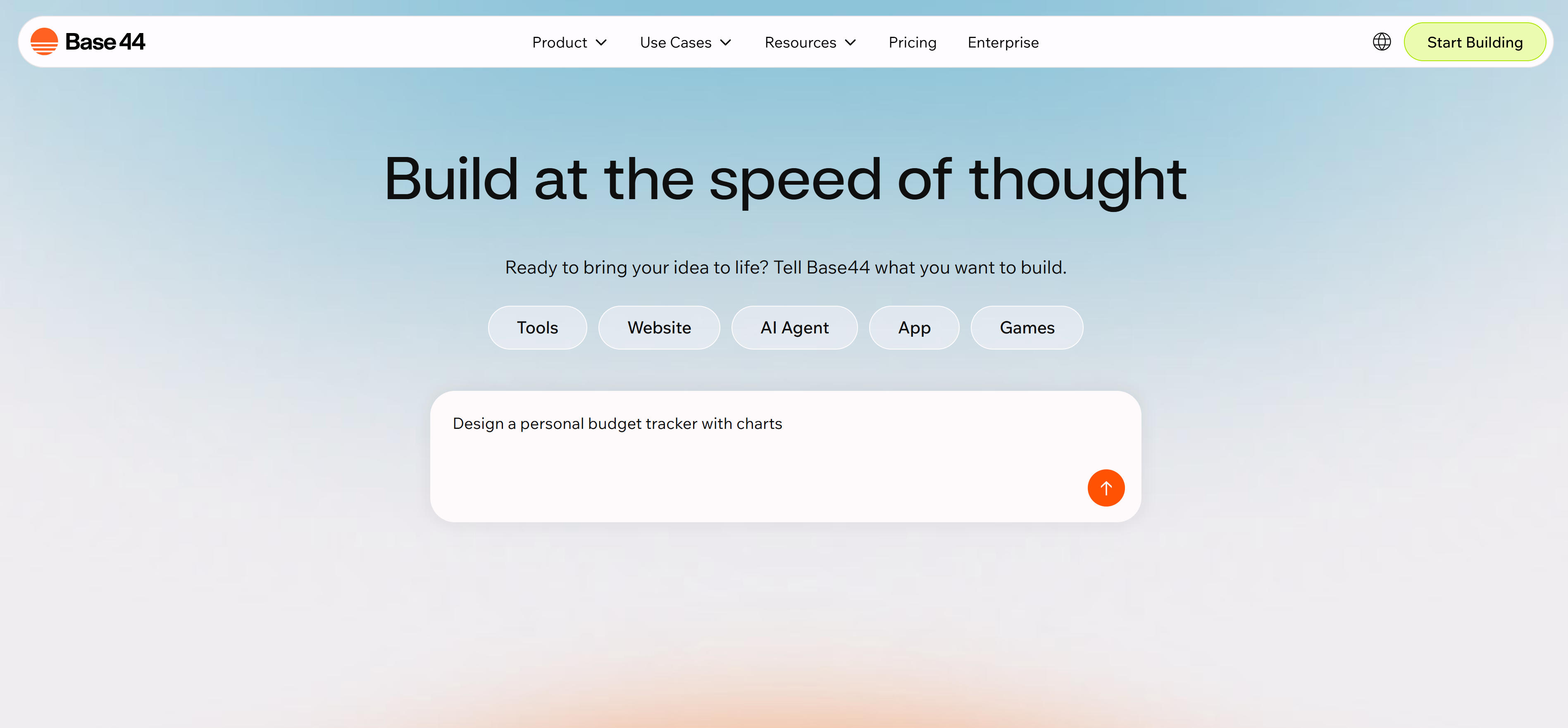无代码应用开发平台界面展示，包括Base44、Glide等主流工具