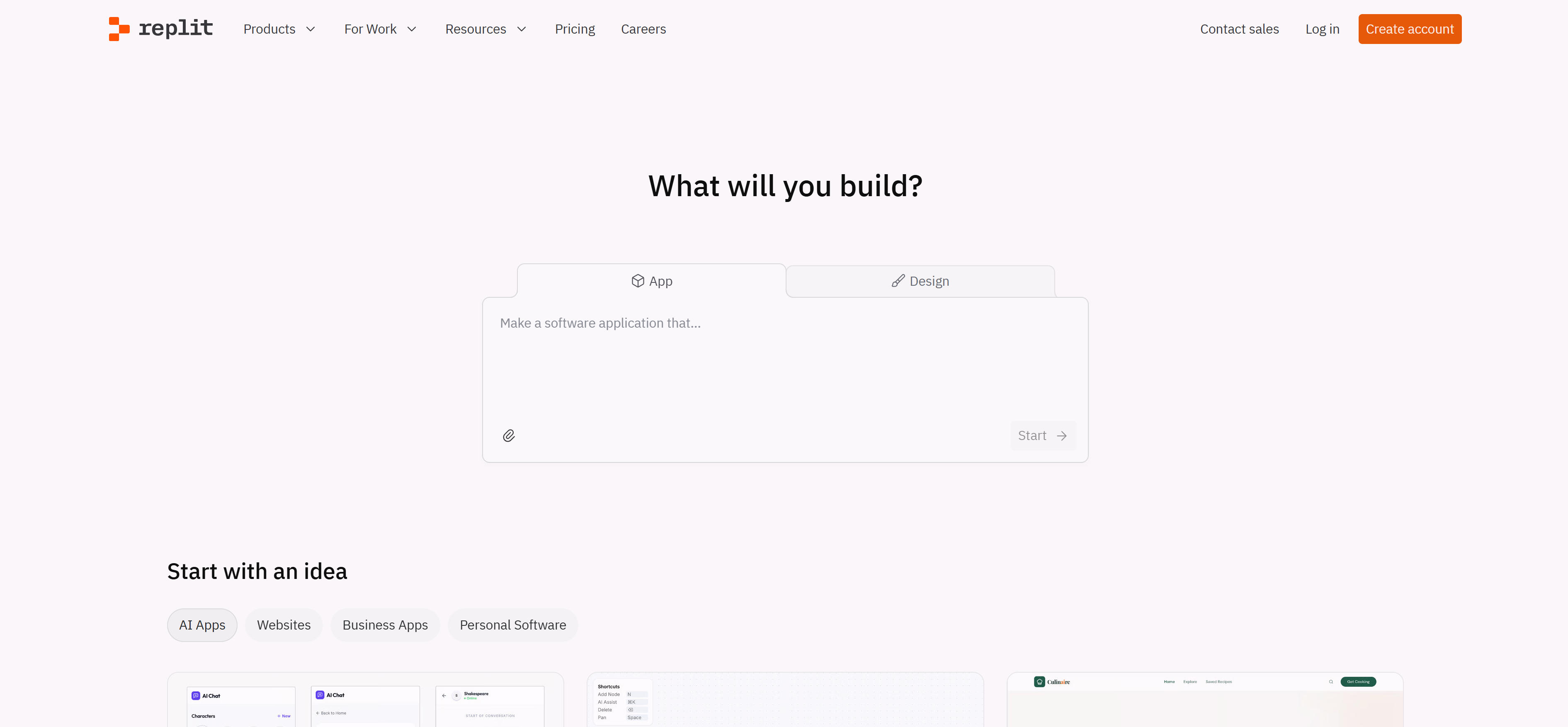 Replit AI应用构建平台界面，展示Agent 3自主代理功能