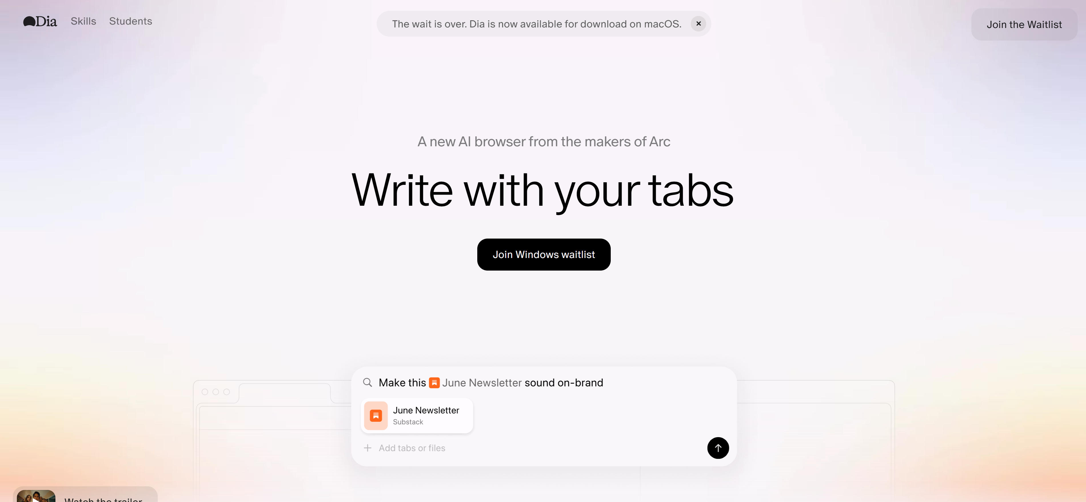 Arc AI浏览器界面,展示Spaces和Profiles功能以及创新界面设计