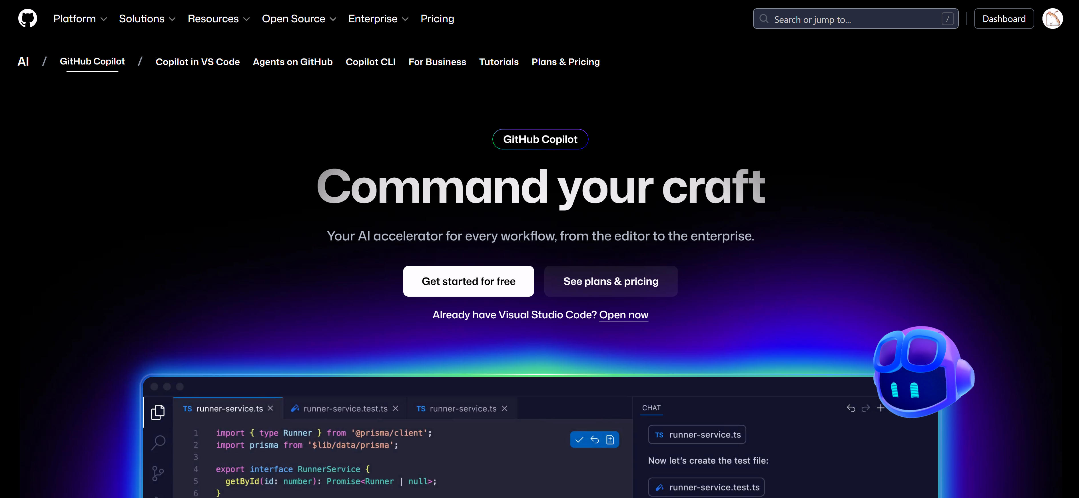 GitHub Copilot AI配对编程界面，展示实时代码建议功能