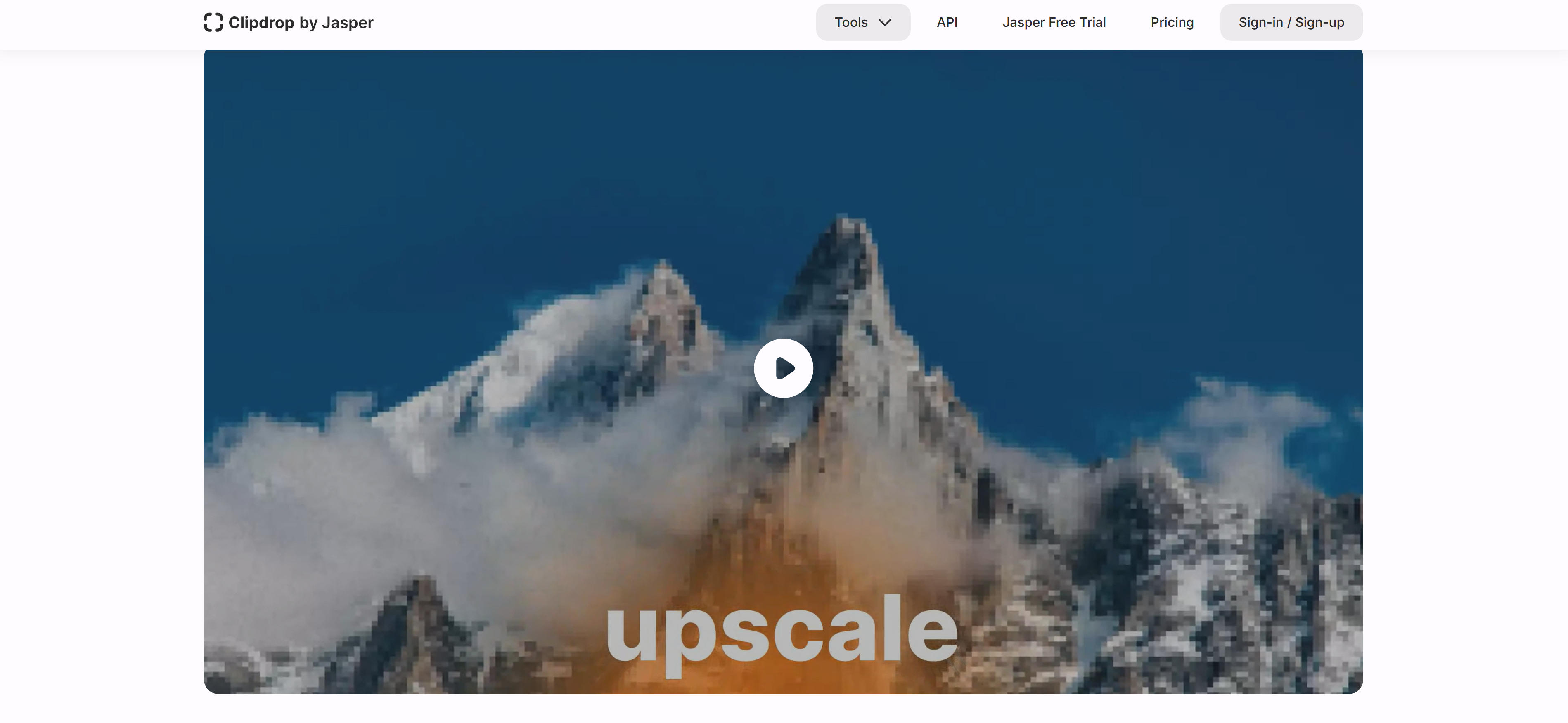 Clipdrop AI图像编辑工具界面，展示多功能套件和背景移除功能