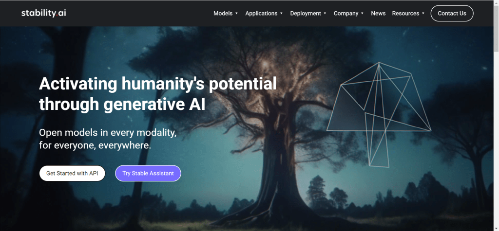 Stable Diffusion 开源AI图片生成模型界面，展示可定制化和本地部署功能