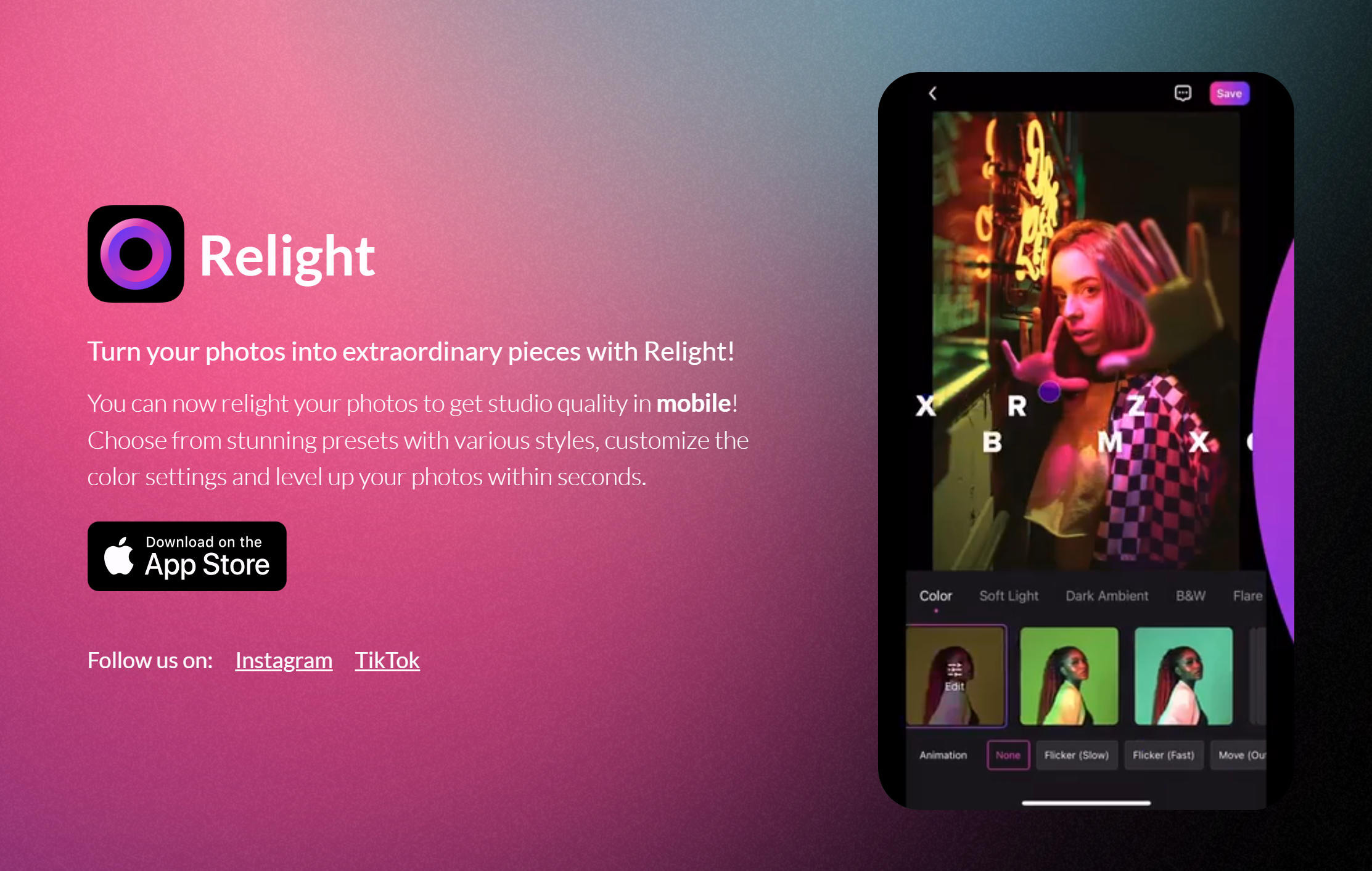 AI重打光工具界面展示，包括PromeAI Relight、Pixerylabs Relight等主流工具