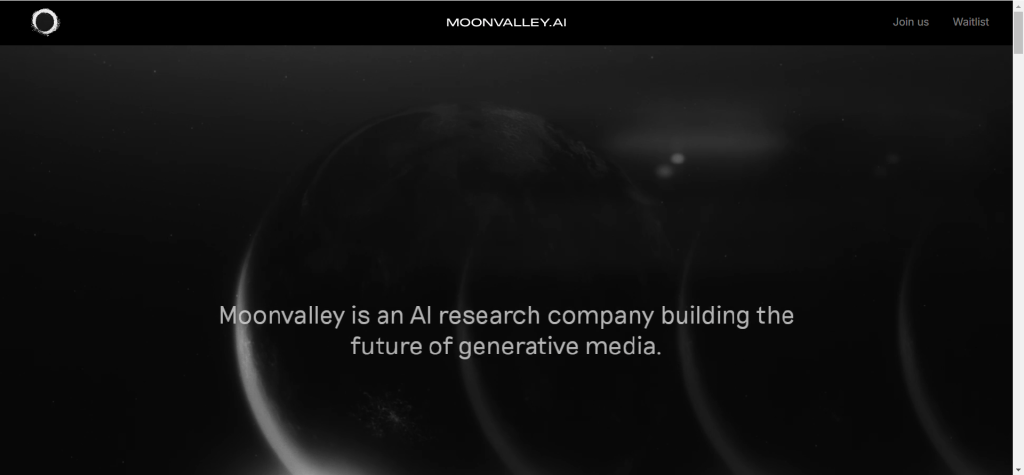Moonvalley AI video generator interface showing text and image to video generation features