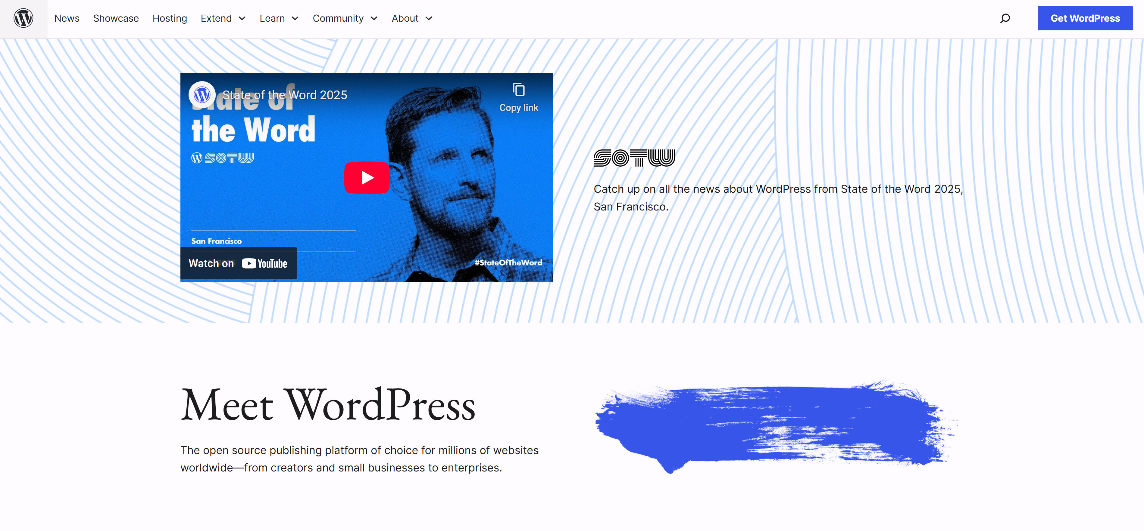 WordPress CMS平台界面,展示内容管理系统和插件生态功能